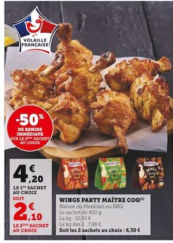 wings party maître coq