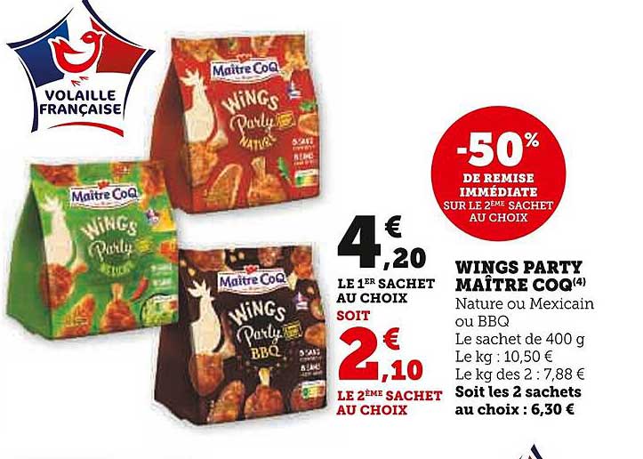 wings party maître coq