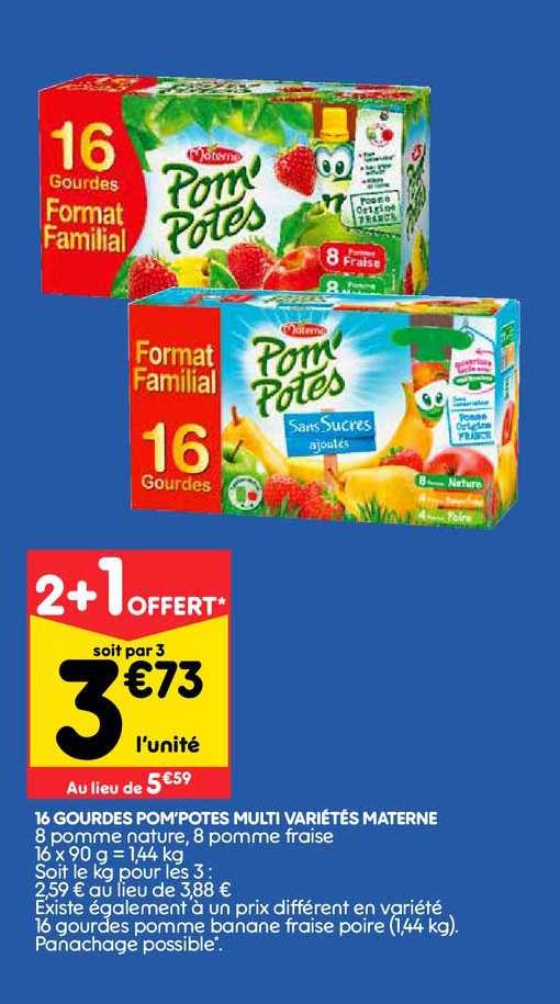 16 gourdes pom potes multi variétés materne 2+1 offert