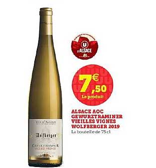 alsace aoc gewurztraminer 2019 vieilles vignes wolfberger