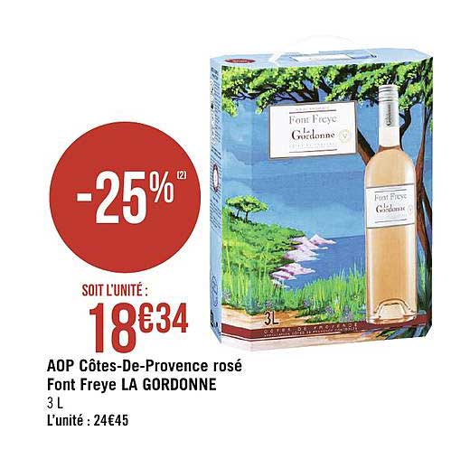 aop côtes de provence rossé font freye la gordonne