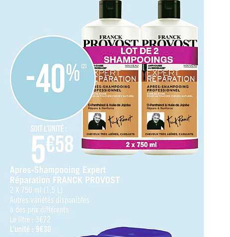 après shampooing expert réparation franck provost