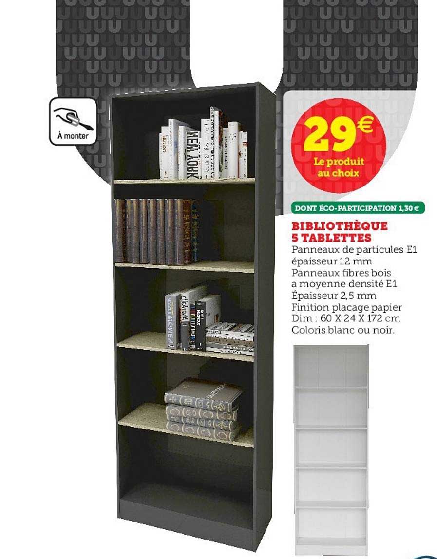 Bibliothèque 5 Tablettes