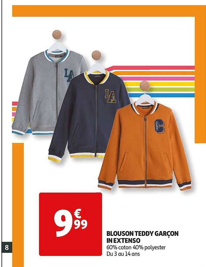 blouson teddy garçon in extenso