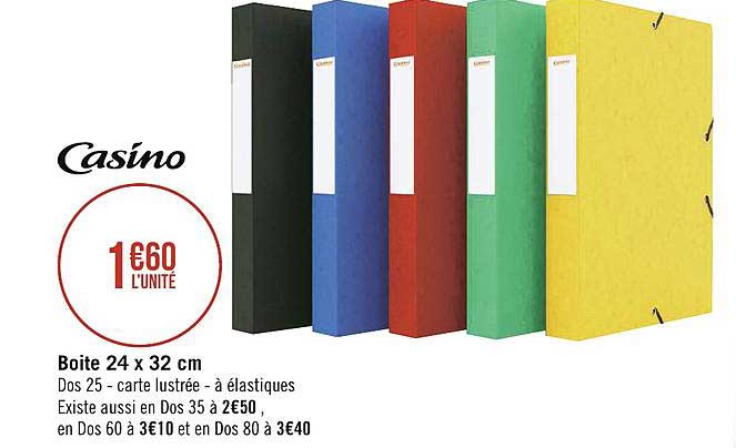 boîte 24x32 cm casino