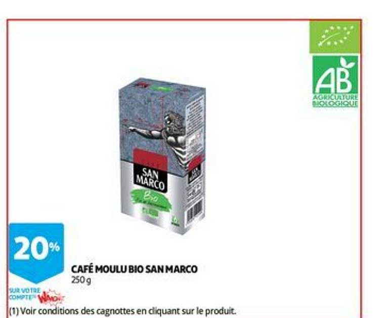 café moulu bio san marco