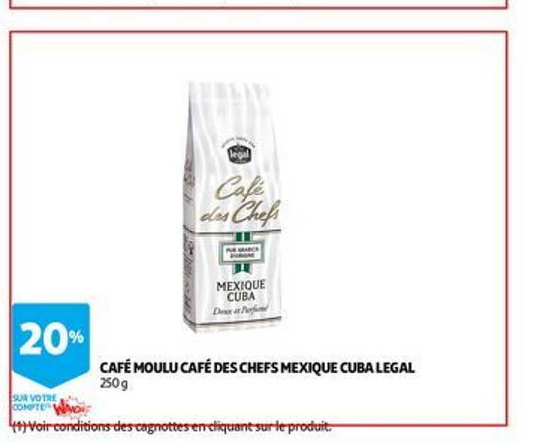 café moulu café des chefs mexique cuba legal