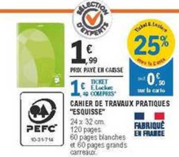 cahier de travaux pratiques esquisse