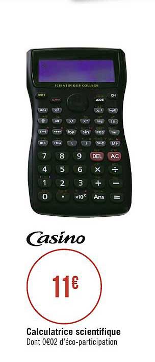 Calculatrice Scientifique Casino