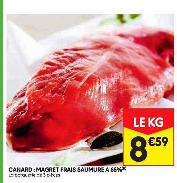 Canard Magret Frais Saumuré à 65%