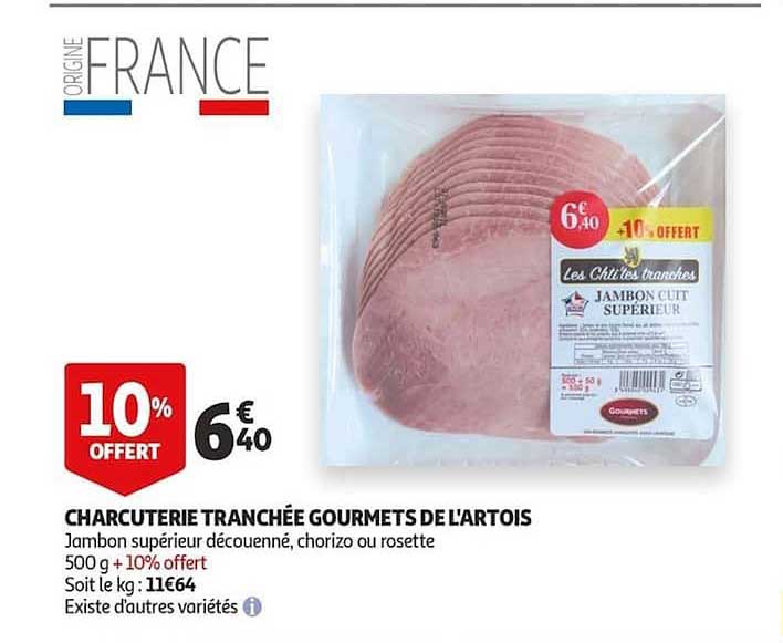 charcuterie tranchée gourmets de l artois