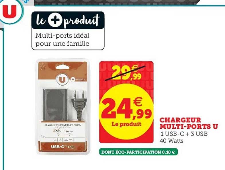 chargeur multi ports u
