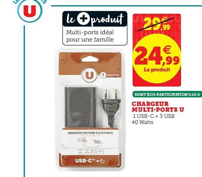 chargeur multi ports u