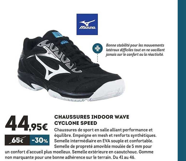 chaussures indoor wave cyclone speed