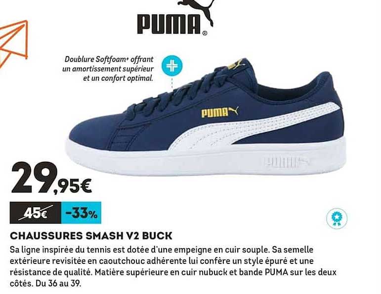 chaussures smash v2 buck puma