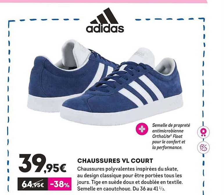 chaussures vl court adidas