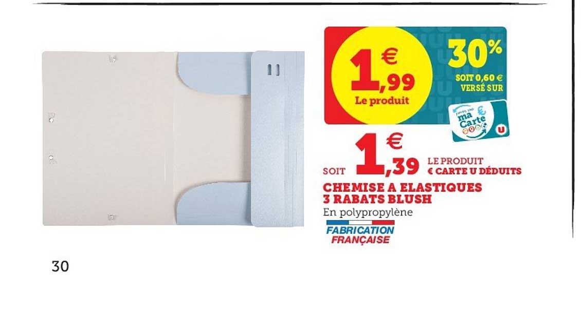 Chemise à élastiques 3 Rabats Blush