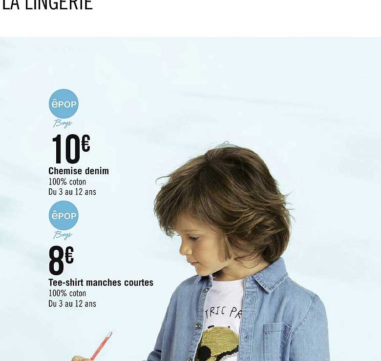 chemise denim tee shirt manches courtes êpop