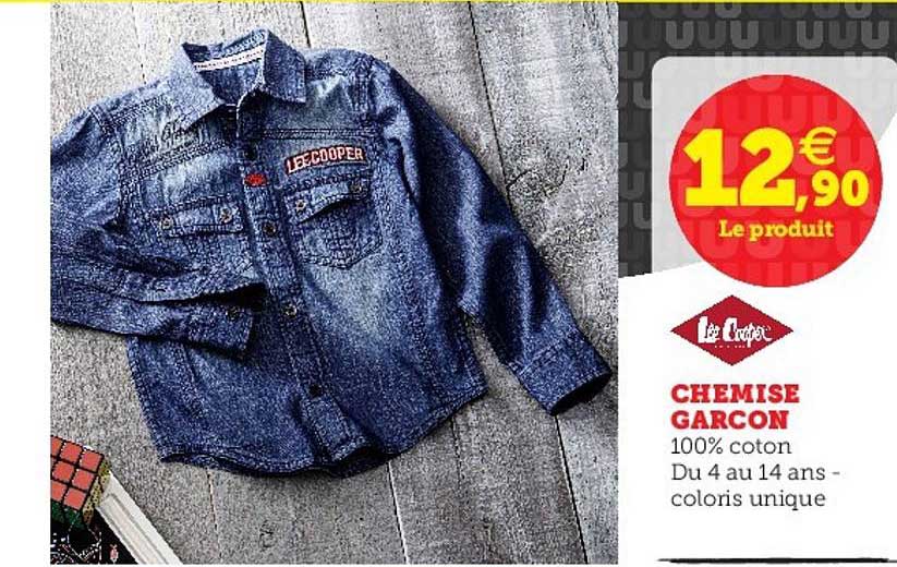 chemise garçon lee cooper