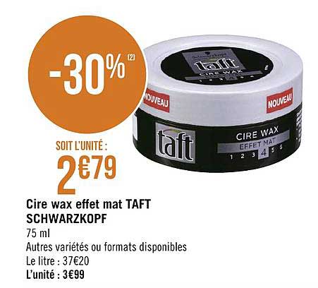 cire wax effet mat taft schwarzokopf