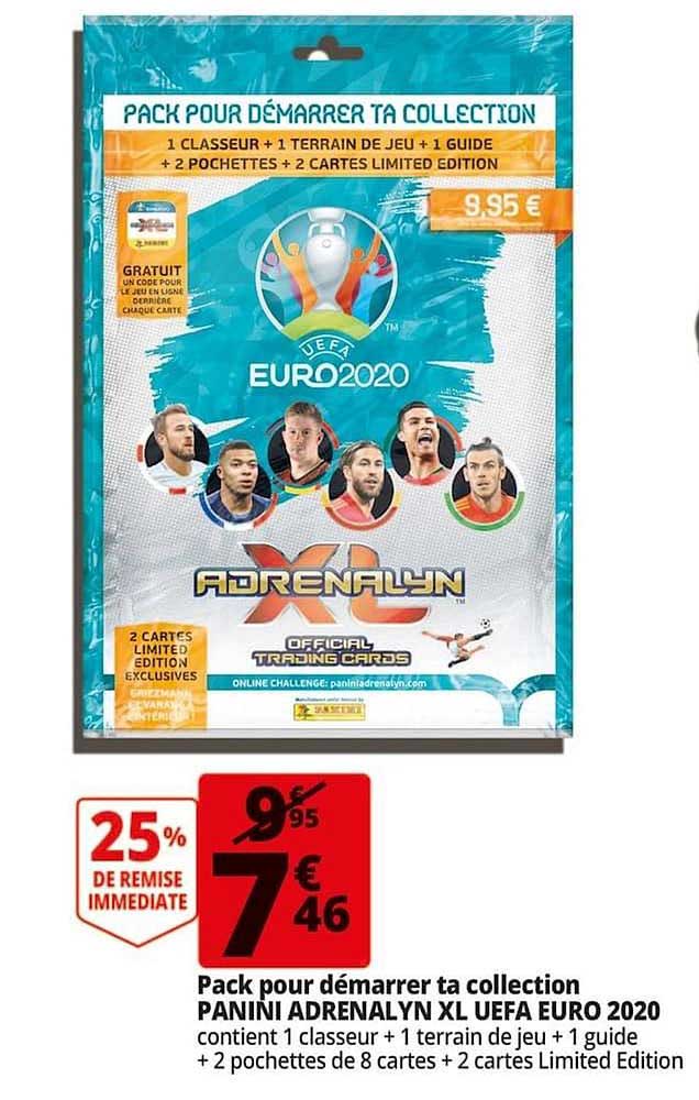 collection adrenalyn xl uefa euro 2020 pack pour démarrer panini 25% de remise immédiate