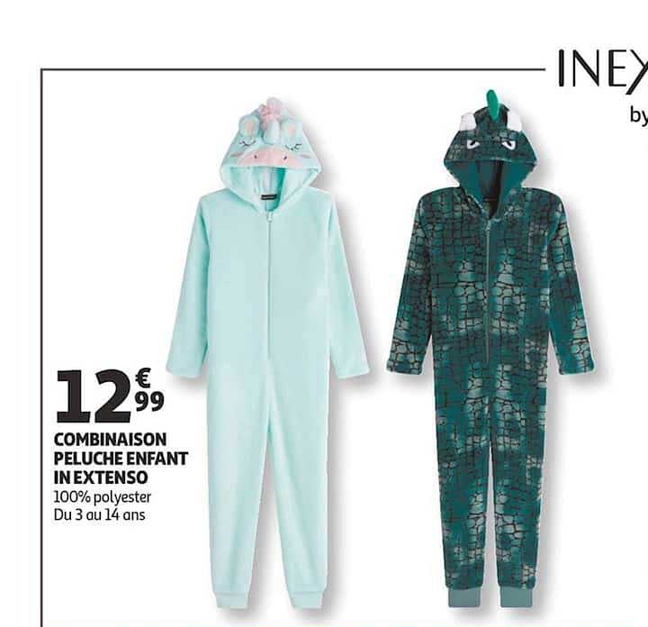 combinaison peluche enfant in extenso