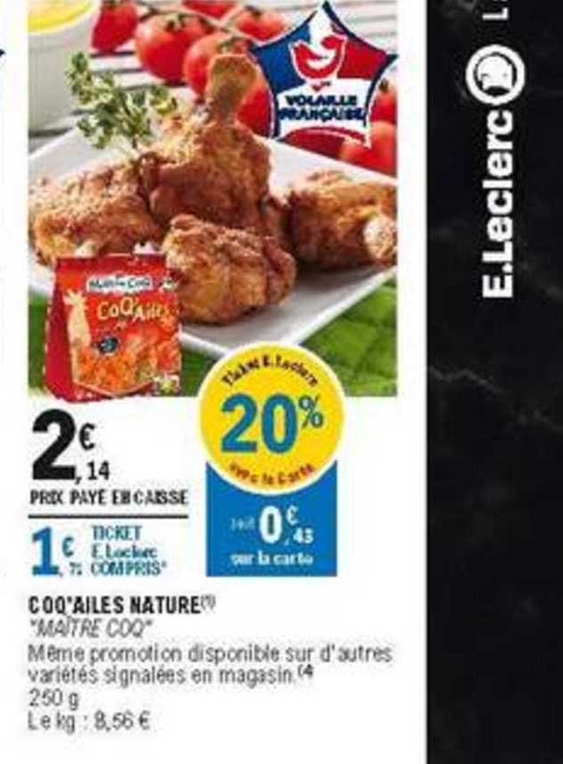 coq'ailes nature maître coq