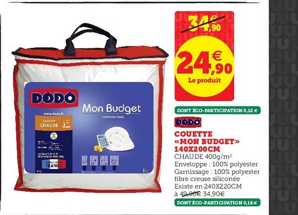 couette mon budget dodo
