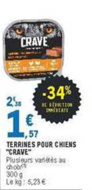 Crave Terrines Pour Chiens -34% De Réduction Immédiate