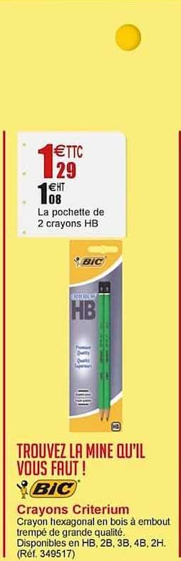 Crayons Criterium Bic