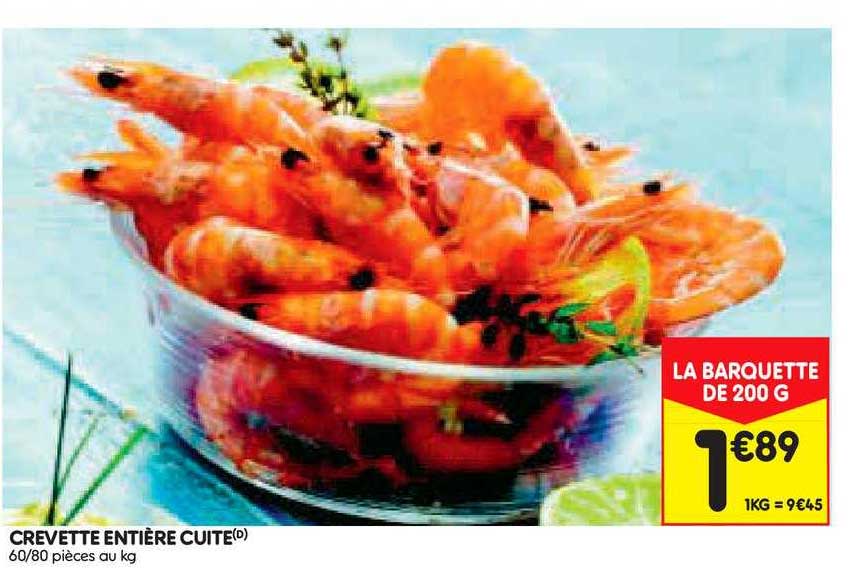 Crevette Entière Cuite