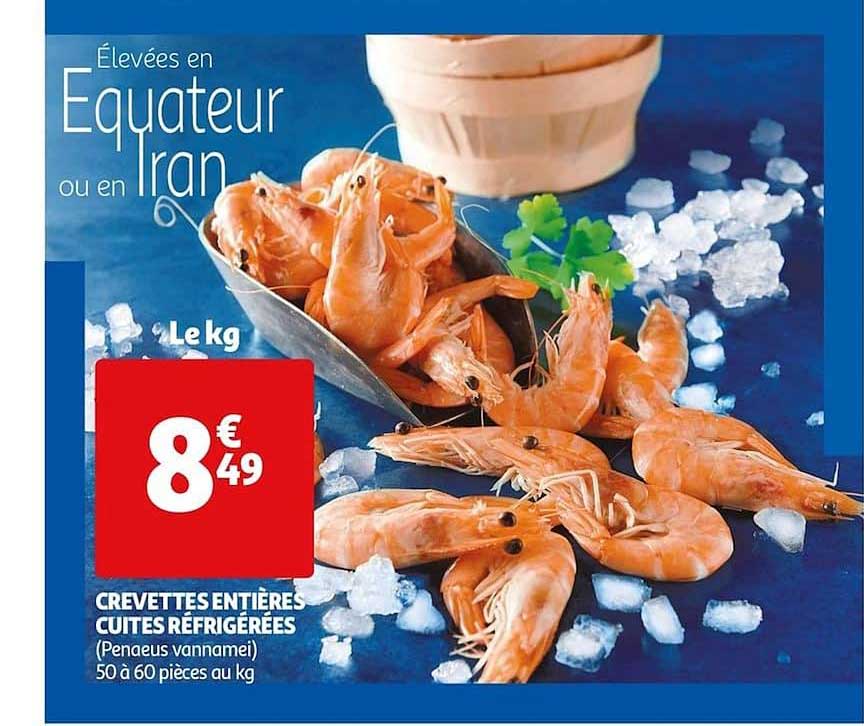 Crevettes Entières Cuites Refrigérées