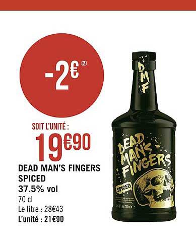 dead man's fingers spiced 37.5% vol.