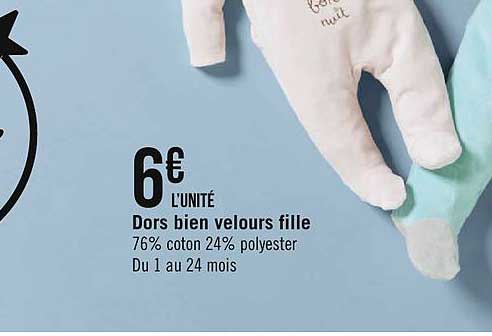 dors bien velours fille