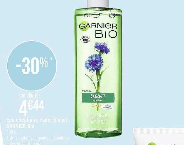 Eau Micellaire Water Bleuet Garnier Bio