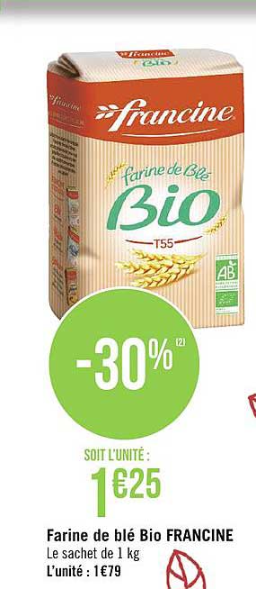 Farine De Blé Bio Francine
