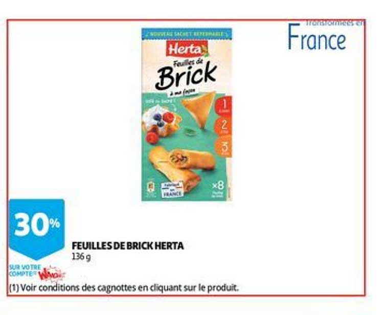 feuilles de brick herta