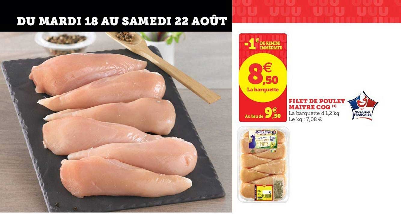 filet de poulet maître coq