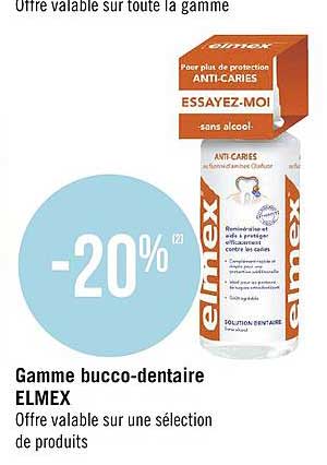 gamme bucco dentaire elmex