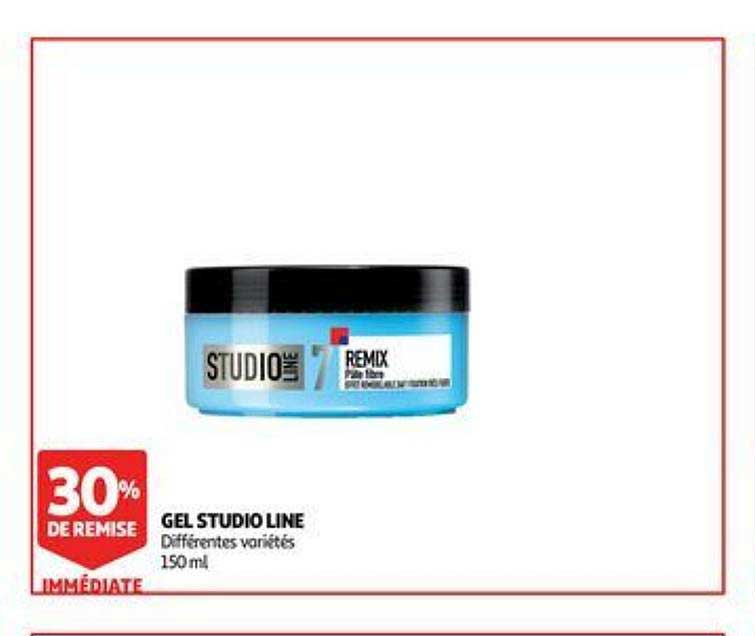 gel studio line  30% de remise immédiate