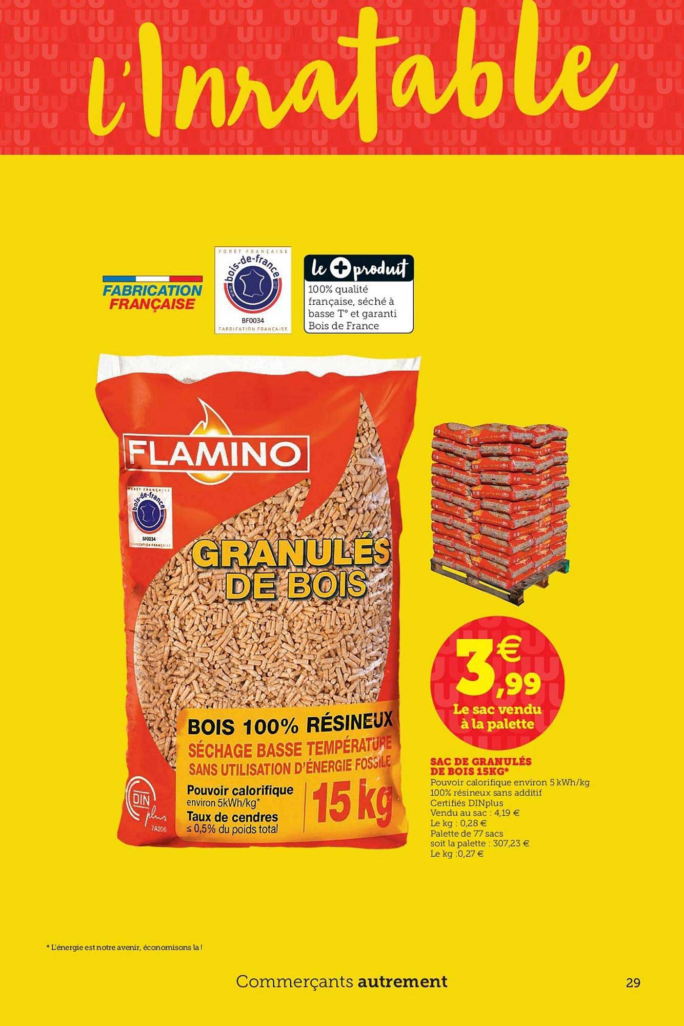 Granulés De Bois Sac De 15 Kg