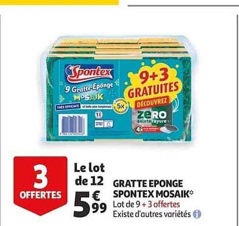 Gratte éponge Spontex Mosaik