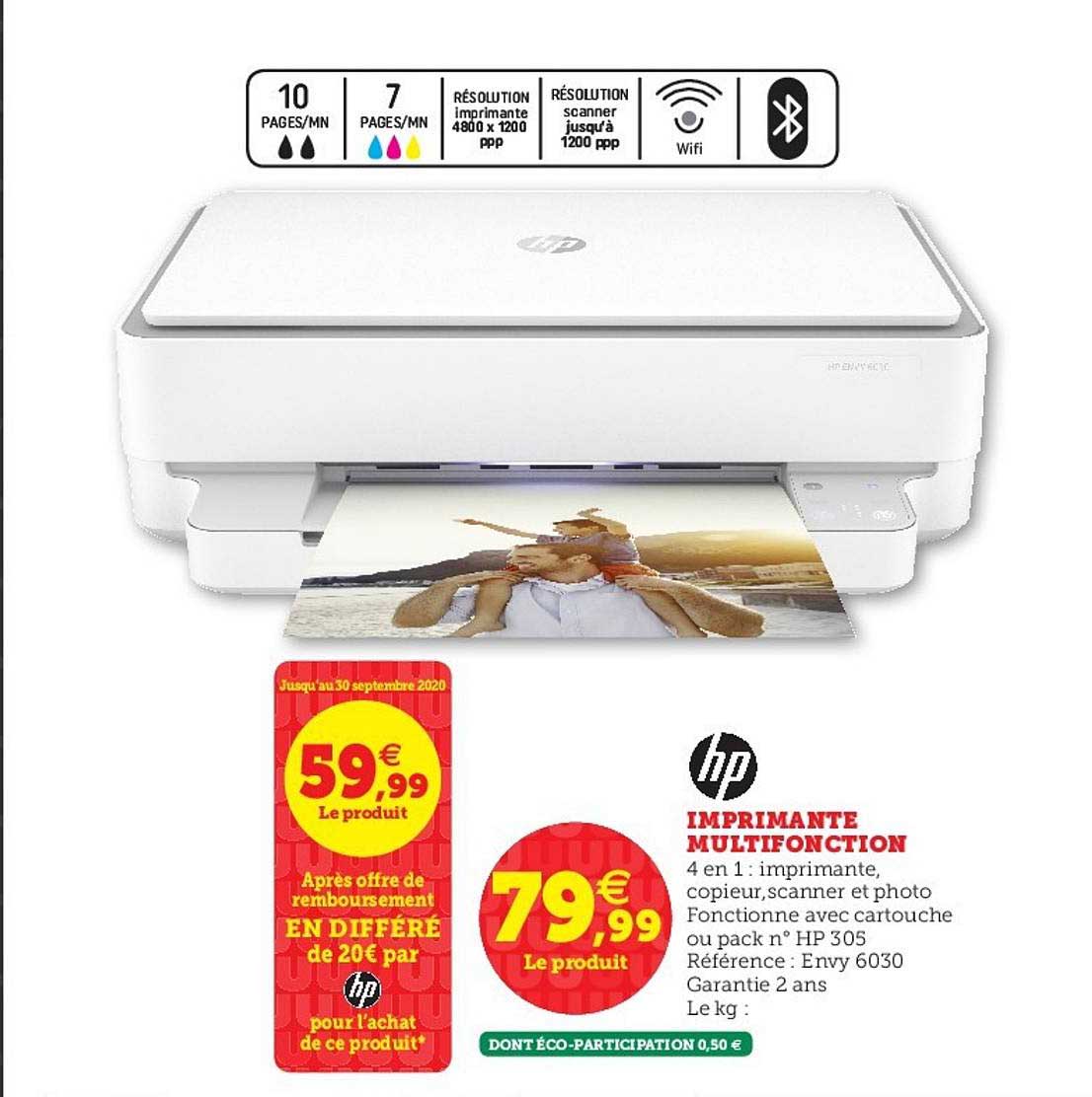 Imprimante Multifonction Envy 6030 Hp