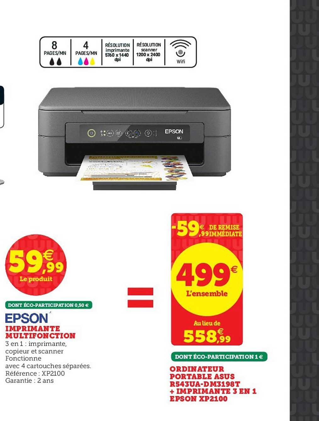 Imprimante Multifonction Epson Xp2100