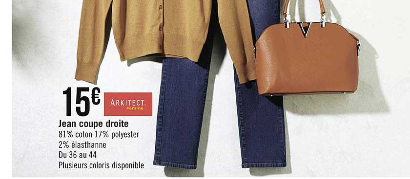 jean coupe droite arkitect femme