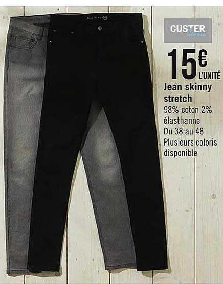 jean skinny stretch custer homme