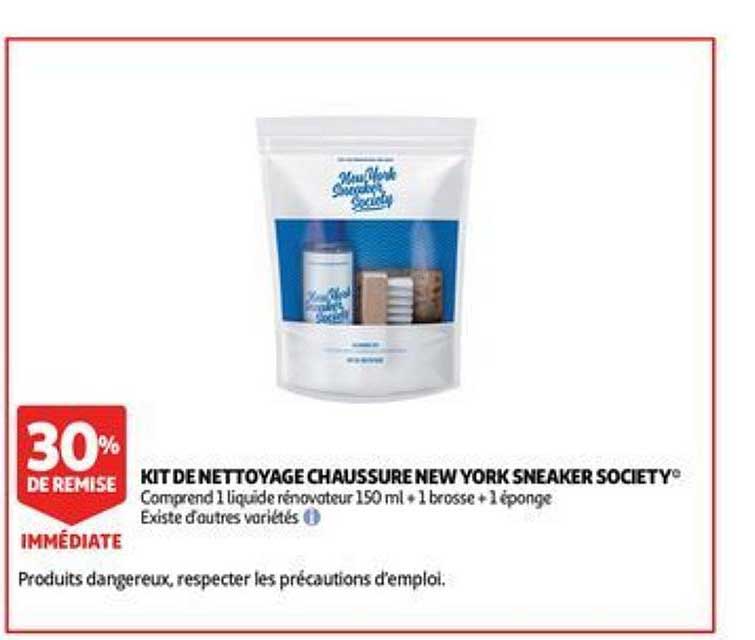 kit de nettoyage chaussure new york sneaker society 30% de remise immédiate