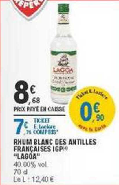 lagoa rhum blanc des antilles françaises igp