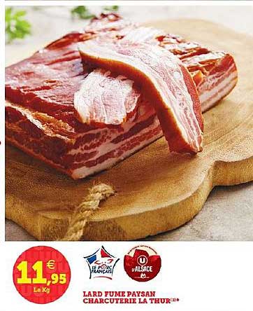 lard fumé paysan charcuterie la thur