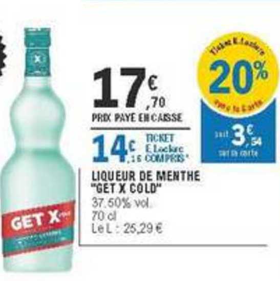 liqueur de menthe get x cold